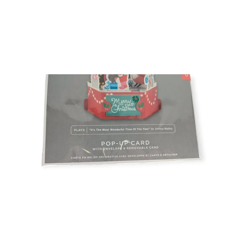 NWT Hallmark Wonderfolds Pop Up Merry Christmas Musical Card